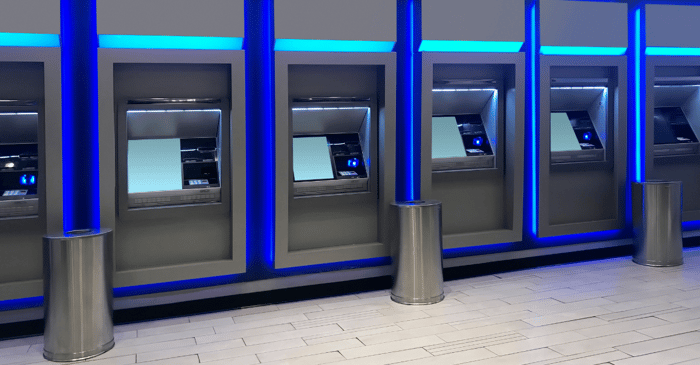 Row of ATMs