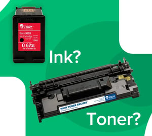 Diagram questioning MICR Ink and MICR Toner